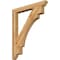 Ekena Millwork Merced Slat Rough Sawn Bracket, Western Red Cedar, 4"W x 38"D x 46"H BKT04X38X46MRC06RWR - alternate 1